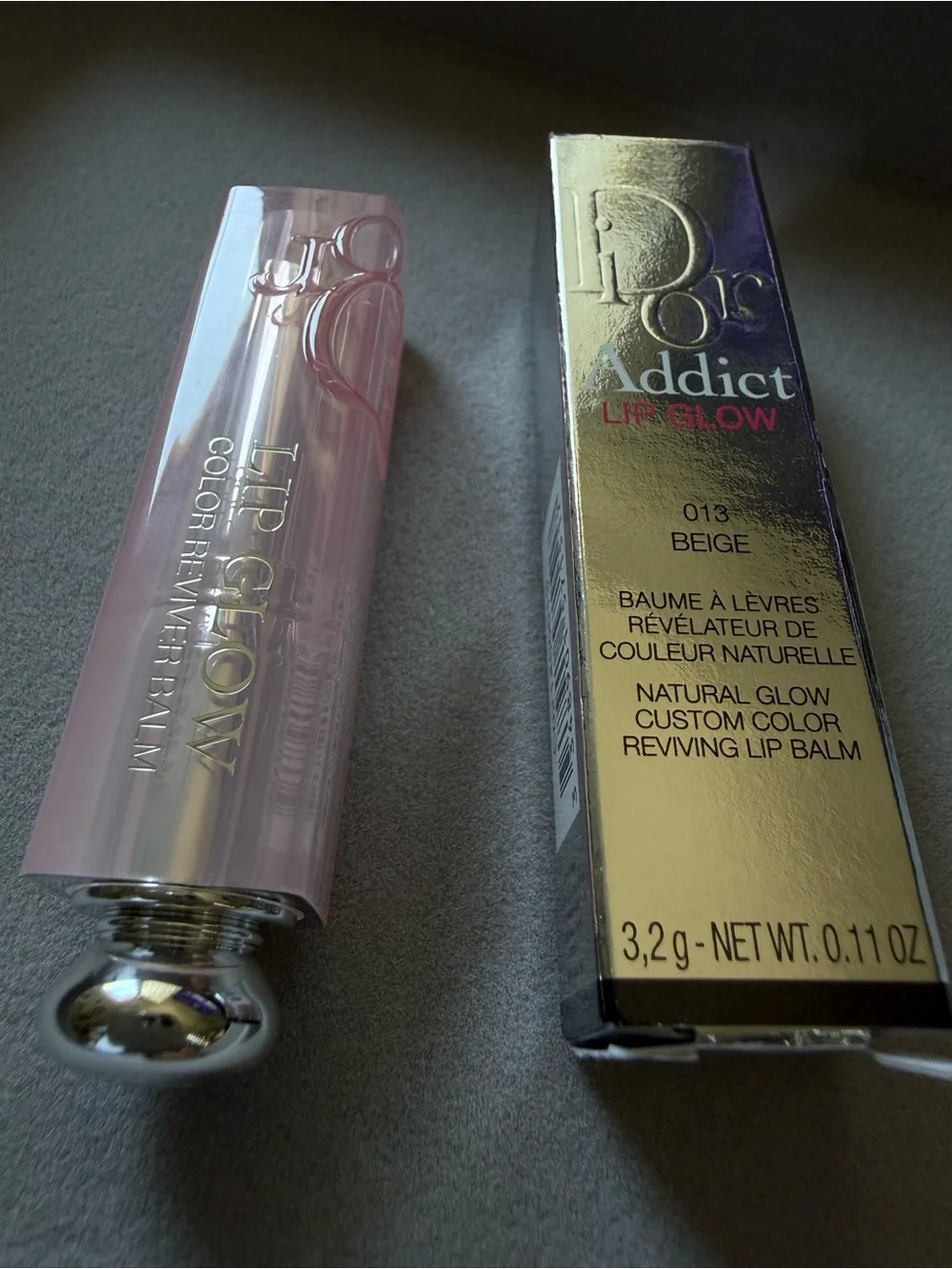 Dior Women New Dior Addict Lip Glow 013 Beige Nude Balm Hydrating Luxury